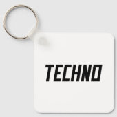 TECHNO-muziek Sleutelhanger (Voorkant)