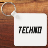 TECHNO-muziek Sleutelhanger (Voorkant)