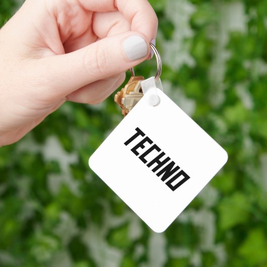 TECHNO-muziek Sleutelhanger (Hand)