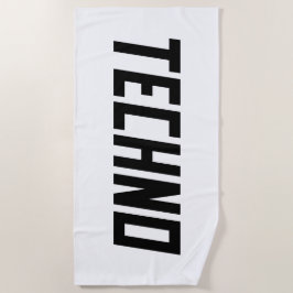 TECHNO-muziek Strandlaken