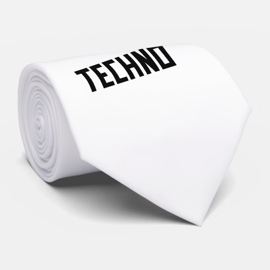 TECHNO-muziek Stropdas (Opgerold)