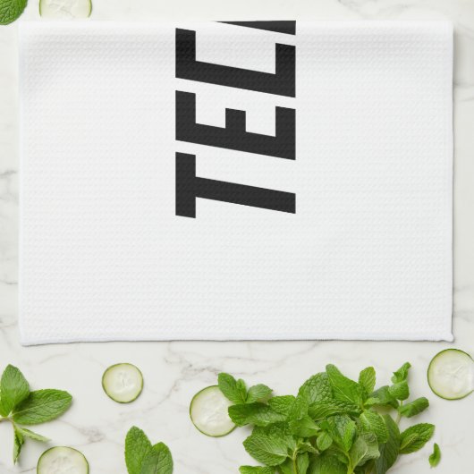 TECHNO-muziek Theedoek (Gevouwen)