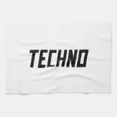 TECHNO-muziek Theedoek (Horizontaal)