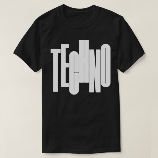 Techno ontwerp 1 t-shirt (Design voorkant)