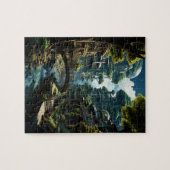 Techno-Organic City Daytime Creek Uitzicht Legpuzzel (Horizontaal)