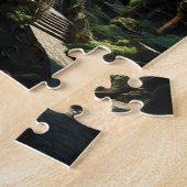 Techno-Organic City Daytime Creek Uitzicht Legpuzzel (Zijkant)