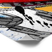 Techno orkaan schilderij poster (Hoek)