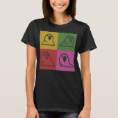 Techno Party Parrot Pop Art TShirt (Voorkant)