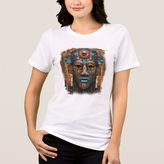 Techno-pictogram Tri-Blend Shirt (Voorkant)