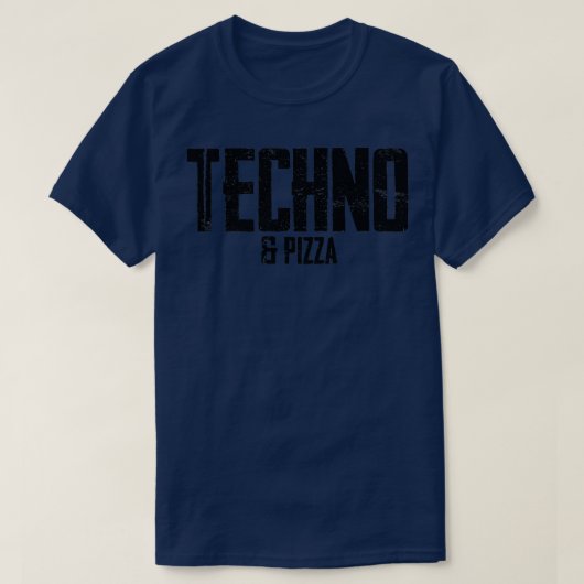 Techno & Pizza 1656 T-shirt (Design voorkant)