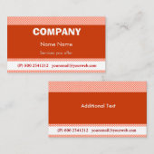 Techno Pop Retro Visitekaartje (Voorkant / Achterkant)