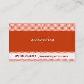 Techno Pop Retro Visitekaartje (Achterkant)