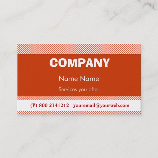 Techno Pop Retro Visitekaartje (Voorkant)