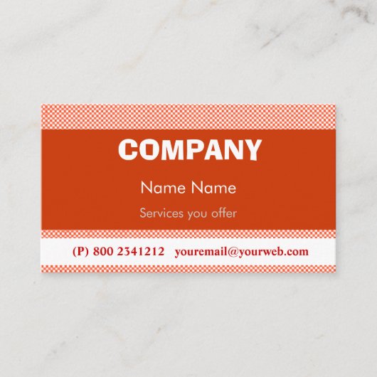 Techno Pop Retro Visitekaartje (Voorkant)