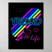Techno-poster Poster (Voorkant)