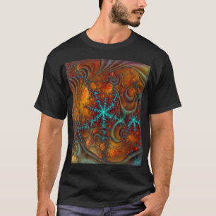 Techno psychedelische fractaal t-shirt