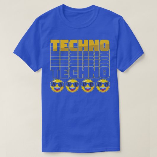 Techno Rave dj Music Electro Raver Trance Edm Hous T-shirt (Design voorkant)