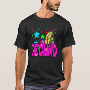 Techno Rave Meisje EDM Feest Muziek Pret T-shirt
