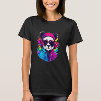 Techno Rave Panda House Muziekliefhebber Raver T-shirt
