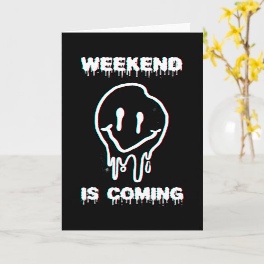 Techno Rave Party Kaart (Gele Bloem)