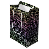 techno regenboog : medium cadeauzakje (Voorkant Gekanteld)