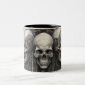 Techno schedels 018 tweekleurige koffiemok (Center)