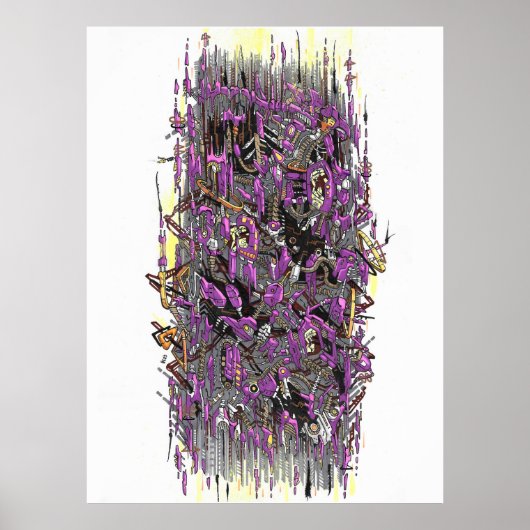 Techno-storm Poster (Voorkant)