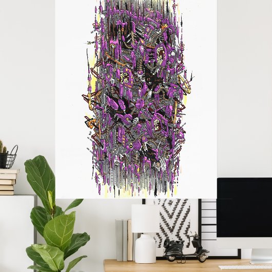 Techno-storm Poster (Thuiskantoor)