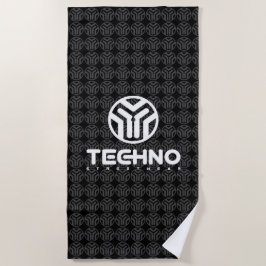 Techno Streetslijtage - Logo - Beach Towel Strandlaken