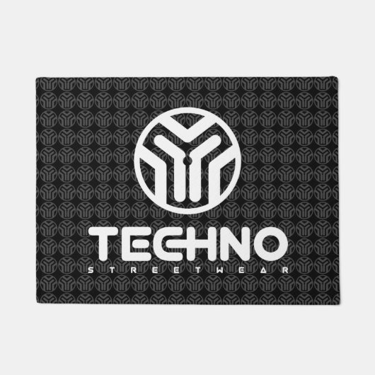 Techno Streetslijtage - Logo - Deurklep Deurmat (Voorkant)