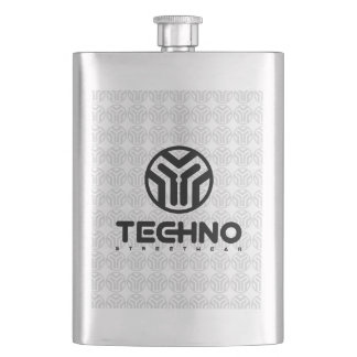 Techno Streetslijtage - Logo - Flask Heupfles