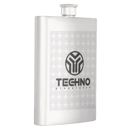Techno Streetslijtage - Logo - Flask Heupfles (Rechts)