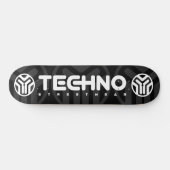 Techno Streetwear - Logo - Skateboard (Horizontaal)