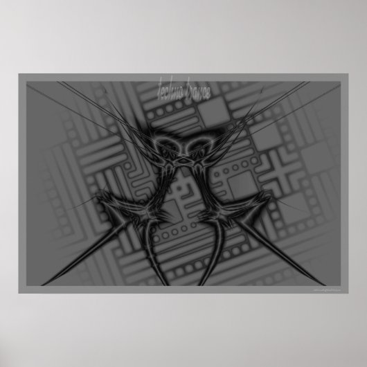 techno trance poster (Voorkant)