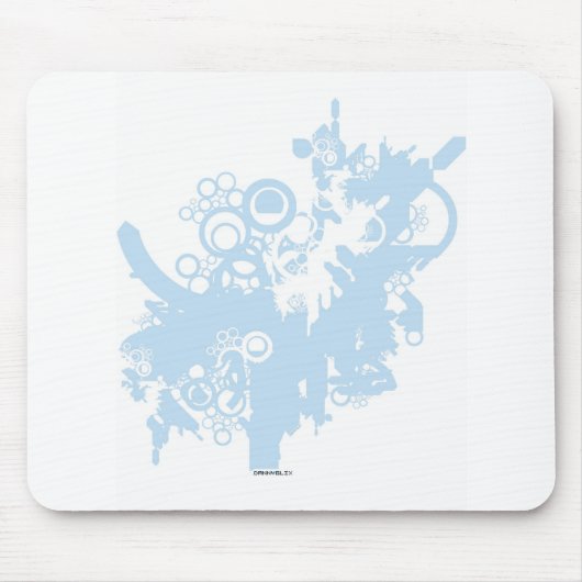 techno tree mousepad muismat (Voorkant)