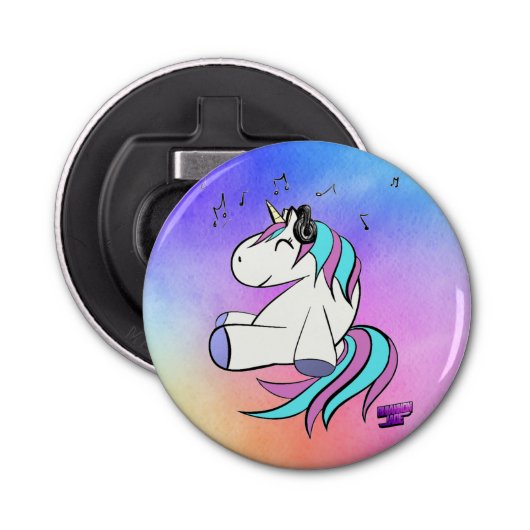 Techno Uni Button Flesopener (Voorkant)