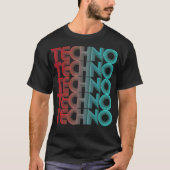 Techno Vaporwave Techno House Music EDM Lover T-shirt (Voorkant)