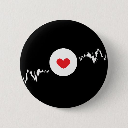 Techno verslaafd ronde button 5,7 cm (Voorkant)