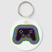 Techno Video Game Controller Sleutelhanger (Voorkant)