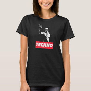 Techno Viking For Raver Dj Techno Party Festival T-shirt