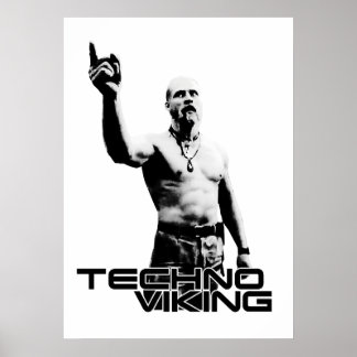 Techno Viking Poster
