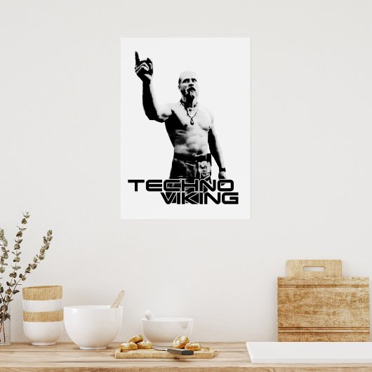 Techno Viking  Poster (Keuken)