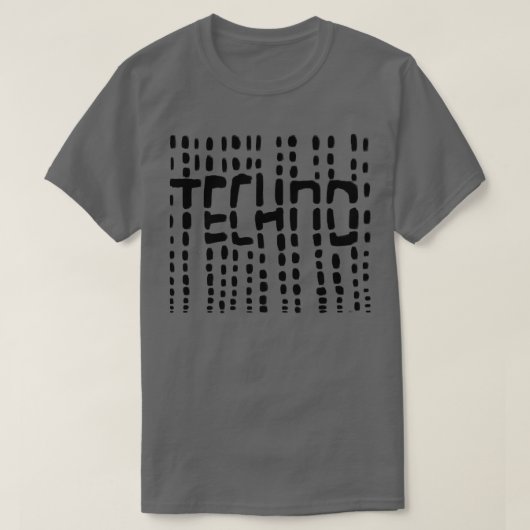 Techno voor Techno DJ Raver T-shirt (Design voorkant)