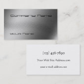 Techno Wave Brushed Metal Visitekaartje (Voorkant / Achterkant)