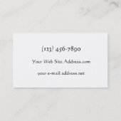 Techno Wave Brushed Metal Visitekaartje (Achterkant)