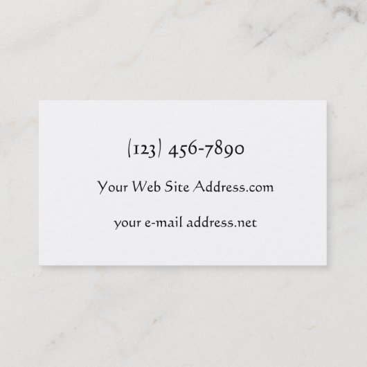 Techno Wave Brushed Metal Visitekaartje (Achterkant)