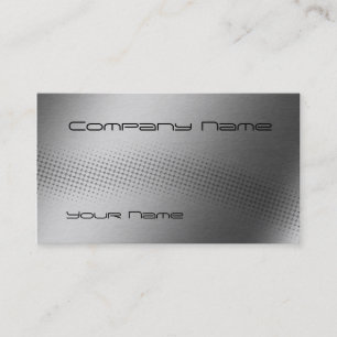 Techno Wave Brushed Metal Visitekaartje