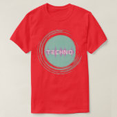 Techno Waves EDM Music Festival Rave Dubstep T-shirt (Design voorkant)