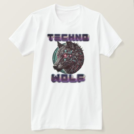 Techno Wolf T-shirt (Design voorkant)