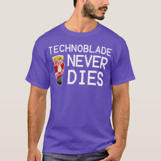 Technoblades Sterft Nooit Videospel Gamen Gamer bi T-shirt